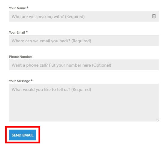 Generic Call To Action example